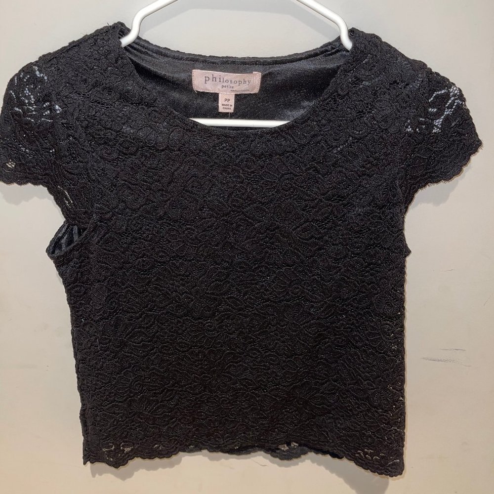 Philosophy Clothing Black Short Sleeve Petite NTW